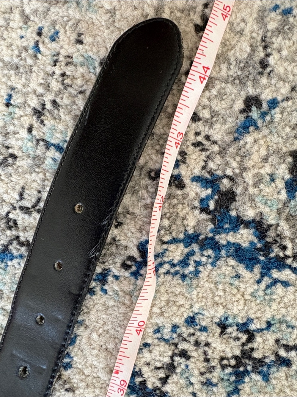 Christian Dior Black Leather Belt with Signature Silver Buckle - Picture 4 of 5
